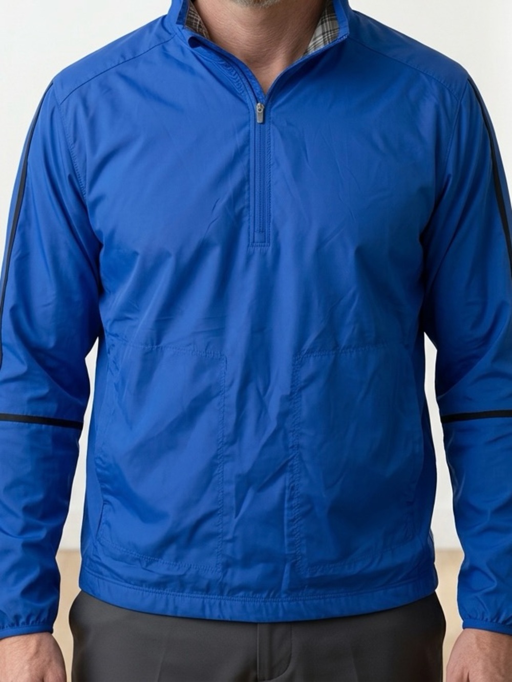 MEN'S NIKE GOLF 1/2-ZIP WINDBREAKER JACKET SZ XL BLUE